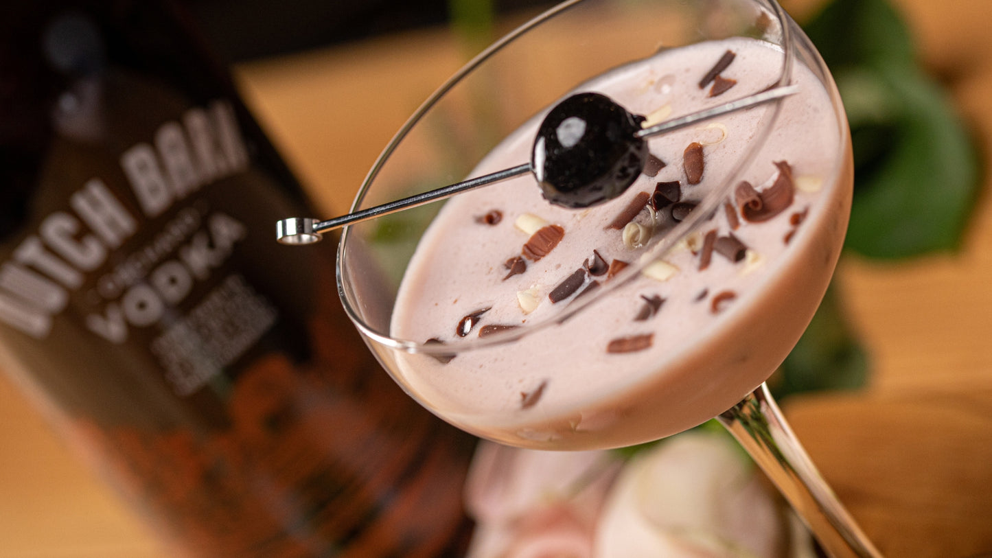 Mum's Cherry Cheesecake cocktail drink
